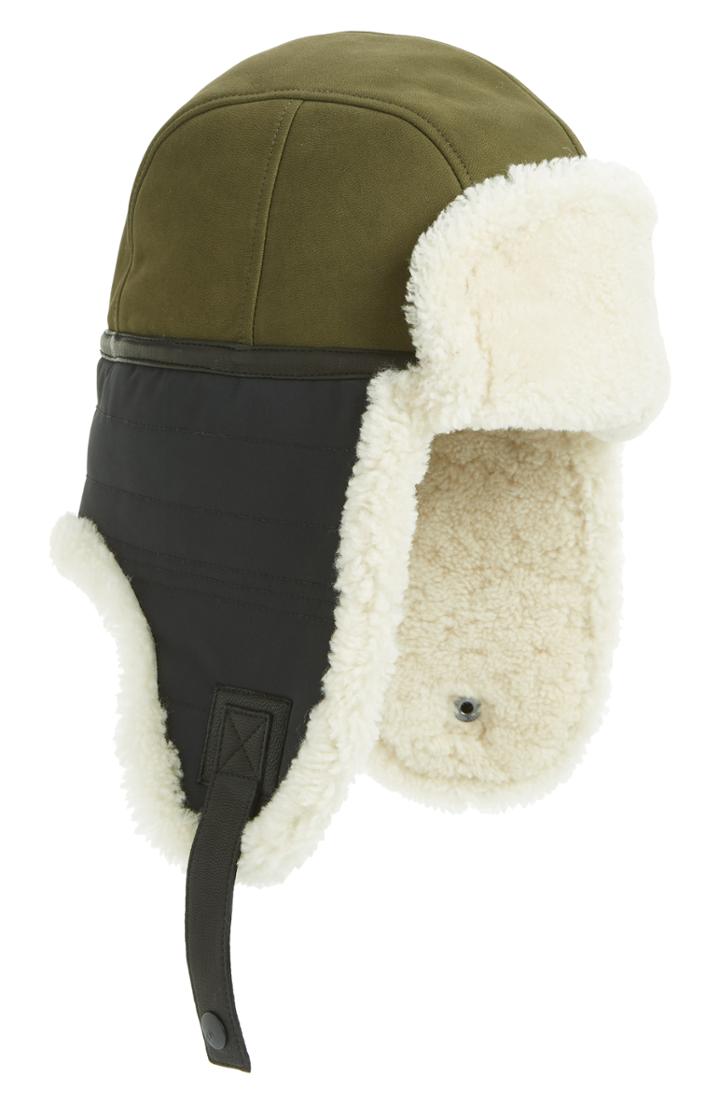 Men's Ugg Mixed Media Trapper Hat /x-large - Brown