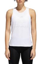 Women's Adidas Performer B-ball Mesh Tank - White