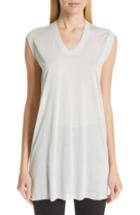 Women's Rick Owens Silk Jersey Tee Us / 40 It - Grey