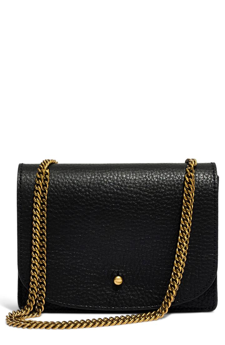 Women's Gucci Logo Graphic Leather Wristlet - Black