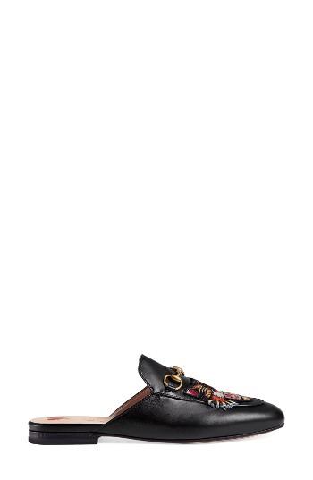 Women's Gucci Princetown Angry Cat Mule Loafer Us / 35eu - Black