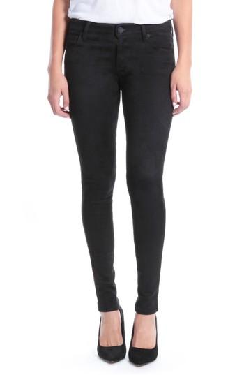Women's Kut From The Kloth Mia Faux Suede Skinny Jeans - Black