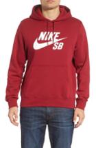Men's Nike Sb Icon Essential Hoodie - Red
