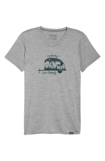 Women's Patagonia Capilene Daily Graphic Tee - Grey
