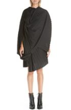 Women's Junya Watanabe Asymmetrical Pleated Dress - Black