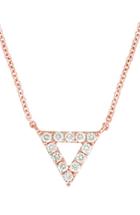 Women's Bony Levy Diamond Pave Triangle Pendant Necklace (nordstrom Exclusive)