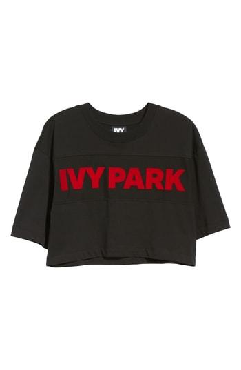 Women's Ivy Park Flocked Logo Crop Tee