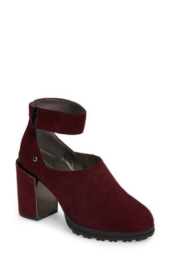 Women's Jambu Canary Ankle Strap Pump .5 M - Burgundy