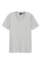 Men's Boss Teal Slim Fit V-neck T-shirt - Grey