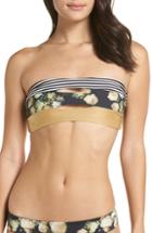 Women's Boys + Arrows Abetting Ava Cutout Bandeau Bikini Top - Black