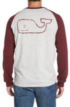 Men's Vineyard Vines Heathered Raglan Whale Logo T-shirt