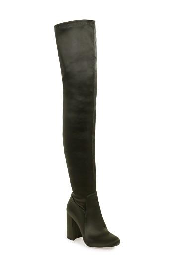 Women's Jeffrey Campbell Perouze 2 Thigh High Stretch Boot M - Grey