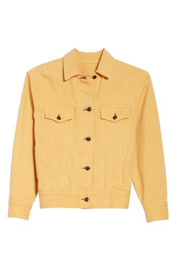 Women's Rag & Bone Oversize Twill Jacket - Yellow