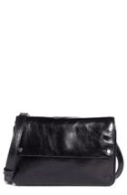 Treasure & Bond Harper Glazed Leather Crossbody Bag - Black