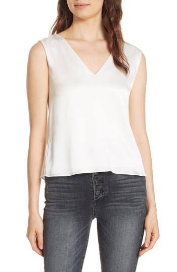 Women's Alice + Olivia Fleta Sleeveless Tie Back Top - White