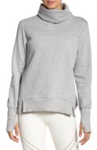 Women's Alo 'haze' Funnel Neck Sweatshirt - Grey