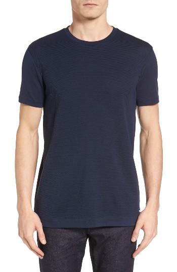 Men's Boss Tessler Micropattern T-shirt - Blue