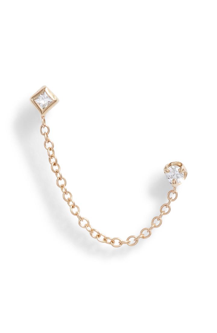 Women's Zoe Chicco Diamond Chain Stud Earring