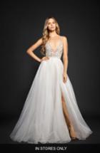 Women's Hayley Paige Kenny Organza A-line Gown