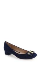 Women's Tory Burch 'gigi' Block Heel Pump M - Blue
