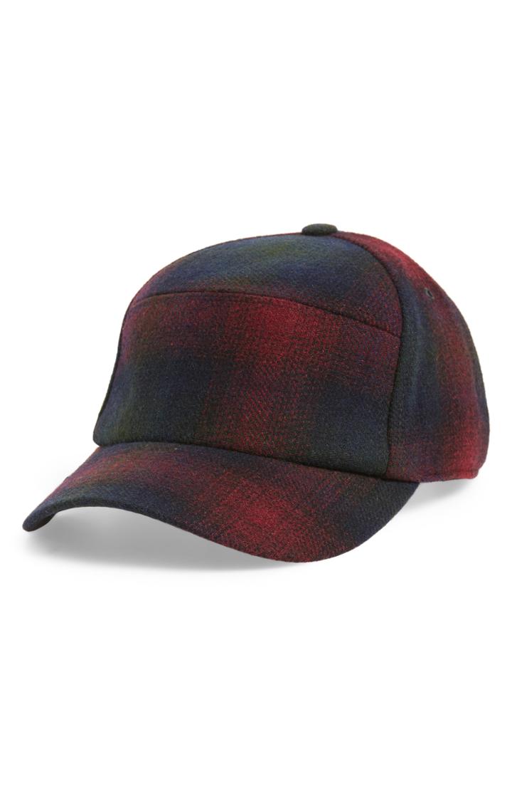 Men's Bailey Bernick Plaid Wool Blend Baseball Cap -