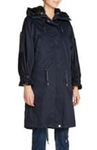 Women's Maje Faux Shearling Lined Long Raincoat