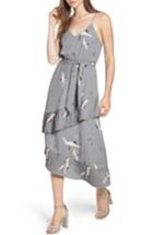 Women's Leith Ruffle Pleat Midi Dress - Grey
