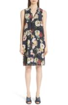 Women's Lafayette 148 New York Ronan Silk Dress - Blue