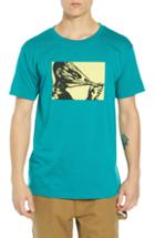 Men's Obey Crisis Premium T-shirt, Size - Blue/green