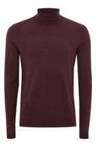 Men's Topman Cotton Turtleneck Sweater, Size - Burgundy