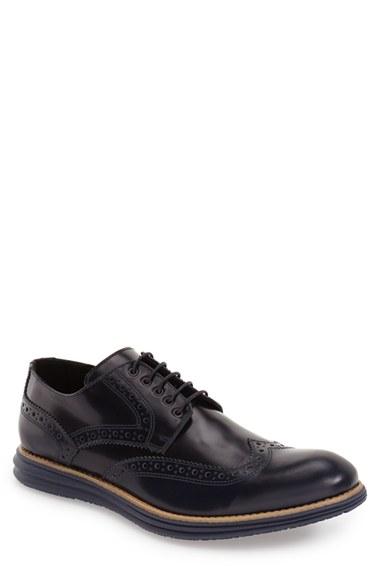 Men's Bugatchi 'manarola' Wingtip .5 M - Blue