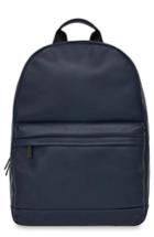 Men's Knomo London Barbican Albion Leather Backpack - Blue
