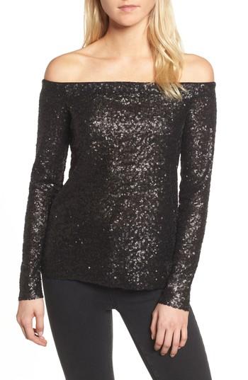 Women's Bailey 44 Title Roll Off The Shoulder Top - Black