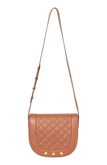 Freida Rothman Bleeker Quilted Leather Messenger Bag - Pink