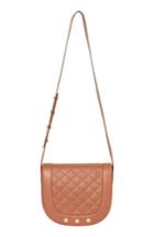 Freida Rothman Bleeker Quilted Leather Messenger Bag - Pink