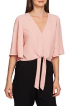 Women's 1.state Tie Front Blouse - Pink
