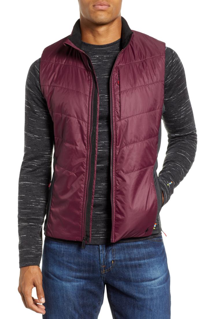 Men's Smartwool Smartloft 60 Vest - Burgundy