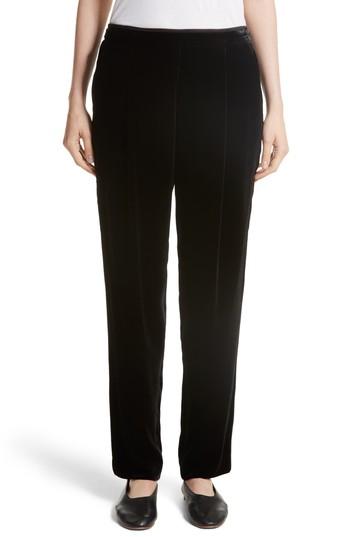 Women's Lafayette 148 New York Soho Velvet Track Pants