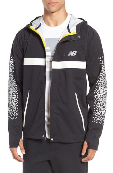 Men's New Balance 'beacon' Hooded Running Jacket