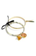 Women's J.crew Flower Charm Bangle Set