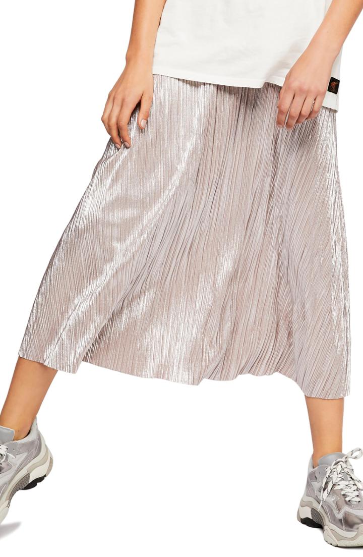 Women's Free People High Holiday Midi Skirt - Purple