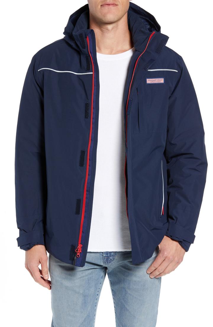 Men's Vineyard Vines The Noreaster Fit Down Jacket, Size Small - Blue