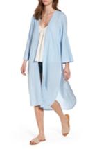 Women's Bp. Linen Blend Kimono, Size - Blue