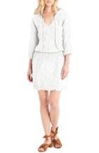 Women's Michael Stars Cotton Smocked Waist Dress - White