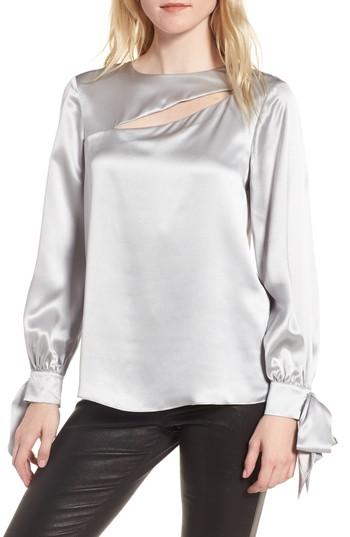 Women's Parker Dennis Silk Blouse - Grey