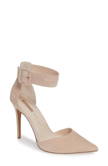 Women's Topshop Grace Ankle Strap Pump .5us / 37eu W - Beige
