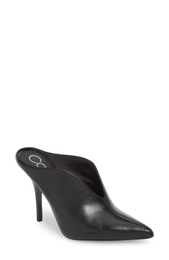 Women's Calvin Klein Mallie Pointy Toe Mule M - Black