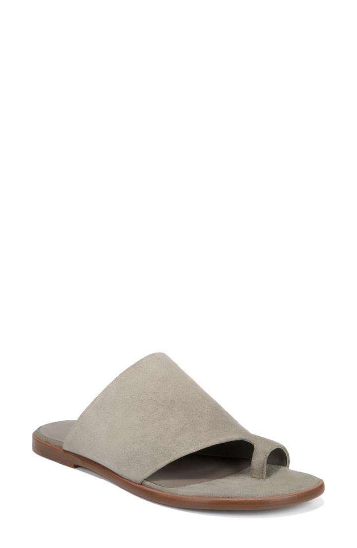 Women's Vince Edris Toe Loop Sandal M - Grey