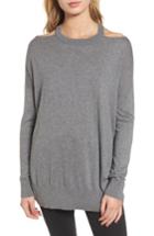 Women's Splendid Canarise Cutout Sweater - Grey