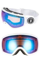 Women's Electric Eg2.5 Snow Goggles - Gloss White/ Blue Chrome